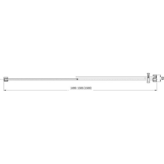 Душевая дверь Aquanet Delta NPE6121 150 см (стекло 8 мм), хром/прозрачное - фото 4