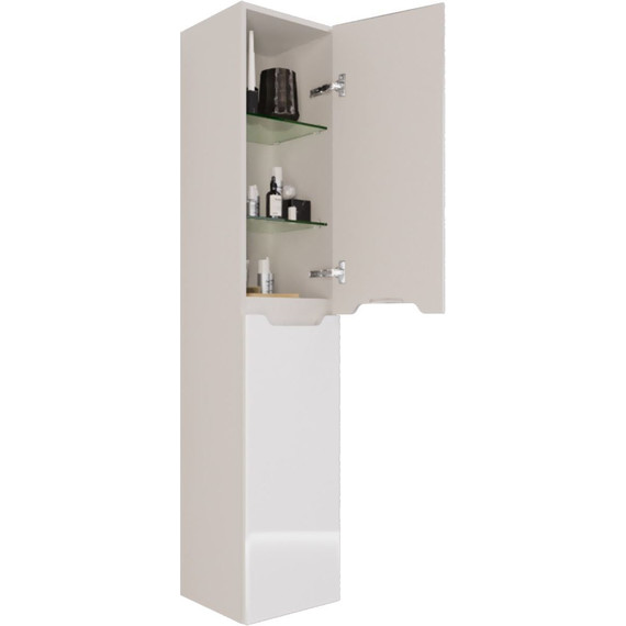 Пенал подвесной Dreja QL 35 см 99.0009, белый глянец - фото 10