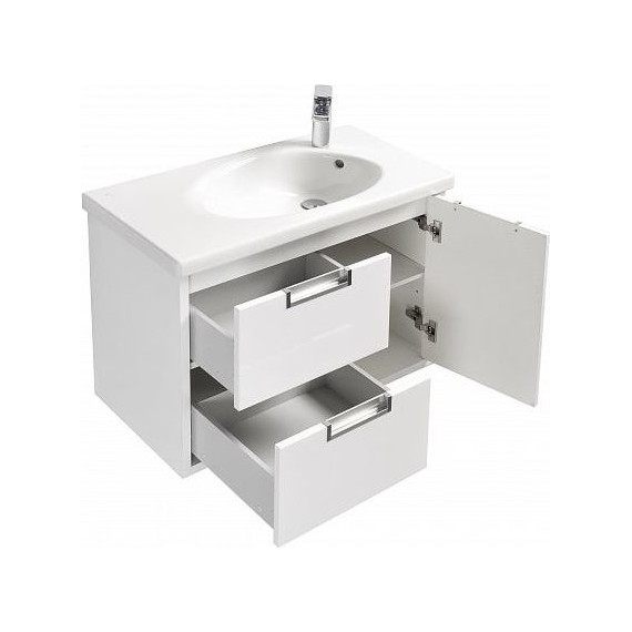 Тумба подвесная с раковиной Roca Etna 80 см 857301806, белый - фото 2