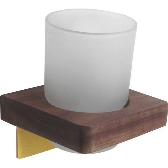 Стакан для зубных щеток Bronze de luxe Forest 10704G , цвет орех/золото матовое - фото 