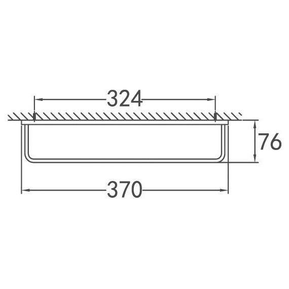 Держатель для полотенца Cezares Maxima 37 см CZR-F-8912A - фото 2