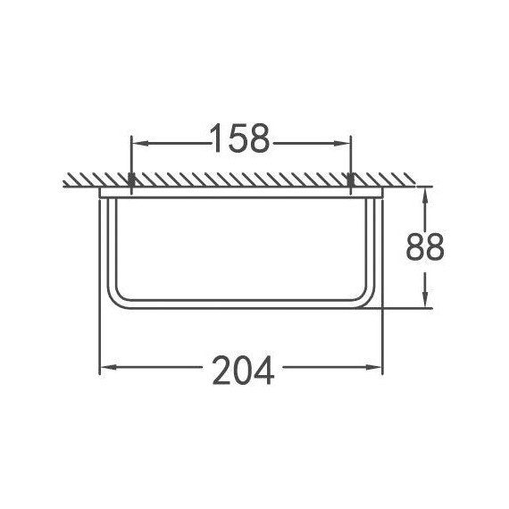 Держатель для полотенца Cezares Maxima 20 см CZR-F-8915A - фото 2