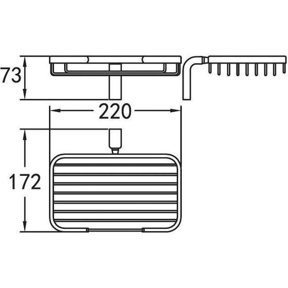 Мыльница Cezares Ultima 22 см CZR-F-8931 - фото 2