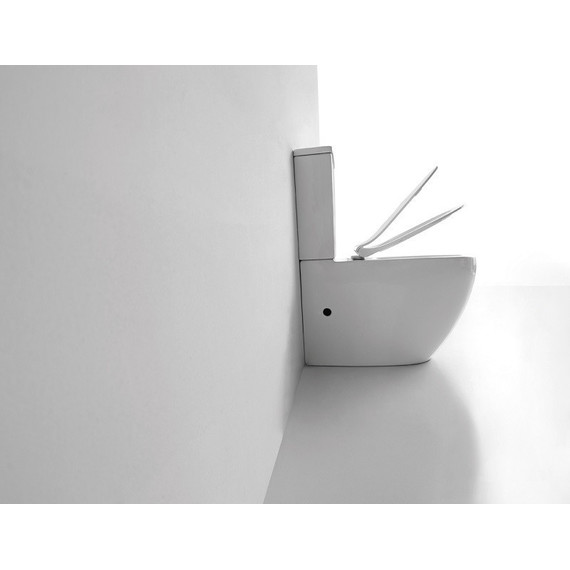 Унитаз-компакт CeramaLux NS-2176 с крышкой микролифт, Цвет производителя: белый - фото 4