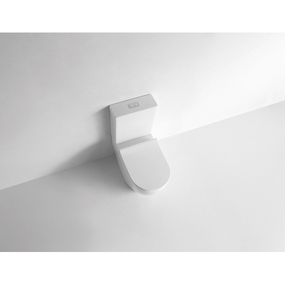 Унитаз-компакт CeramaLux NS-2176 с крышкой микролифт, Цвет производителя: белый - фото 8