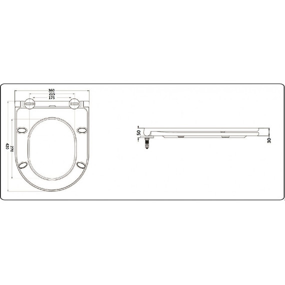 Унитаз подвесной CeramaLux Rimless 2197MB с крышкой микролифт, черный матовый, Цвет производителя: чёрный матовый - фото 3