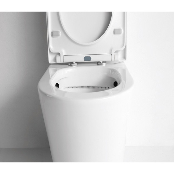 Унитаз-компакт CeramaLux Rimless NS-2178 с крышкой микролифт (арматура Geberit) - фото 3