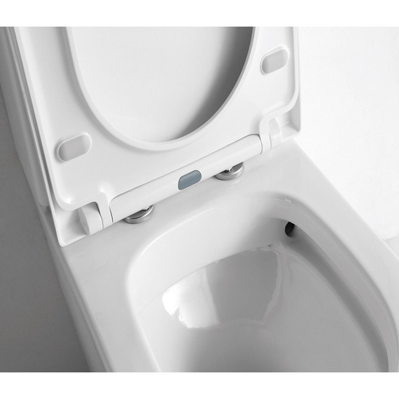 Унитаз-компакт CeramaLux Rimless NS-2178 с крышкой микролифт (арматура Geberit) - фото 4