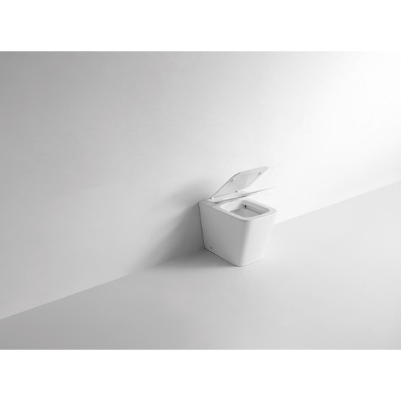 Унитаз приставной CeramaLux Rimless NS-3170 с крышкой микролифт - фото 2