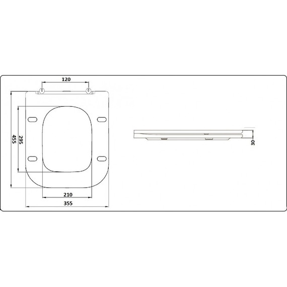 Унитаз подвесной CeramaLux Rimless NS5170-18 с крышкой микролифт, черный глянцевый, Цвет производителя: чёрный глянцевый - фото 6
