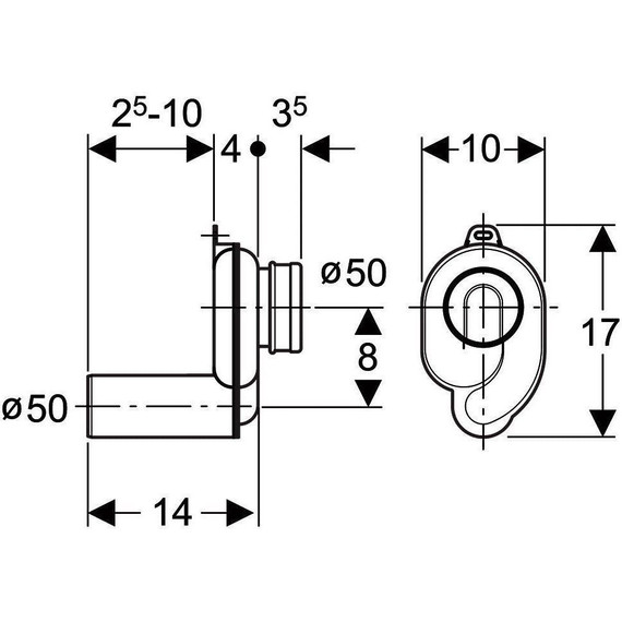 Сифон для писсуара вакуумный Geberit 152.950.11.1 - фото 2