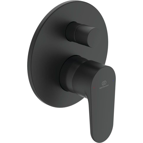 Смеситель для ванны Ideal Standard Silk Black Cerafine O A7193XG, черный матовый (со скрытой частью) - фото 