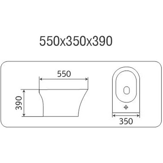 Биде напольное CeramaLux 1217E - фото 2