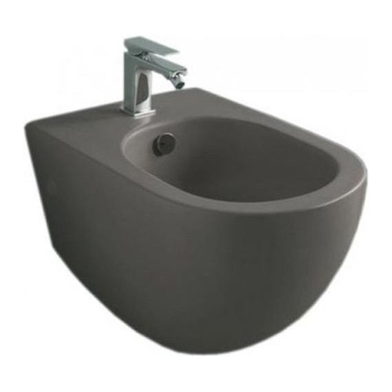 Биде подвесное ArtCeram File 2.0 FLB001 17 30, чёрный матовый - фото 