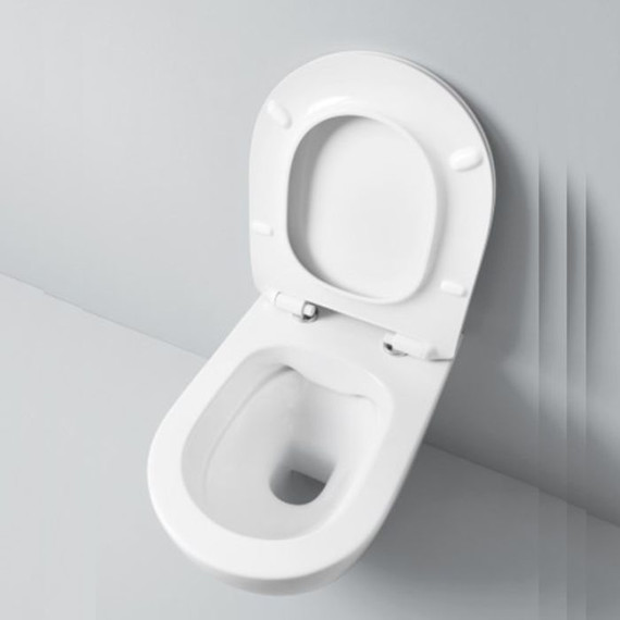 Унитаз подвесной безободковый ArtCeram File 2.0 FLV004 01 30, белый, Цвет производителя: белый - фото 4