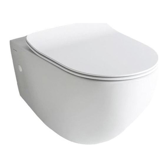 Унитаз подвесной безободковый ArtCeram File 2.0 FLV004 05 30, белый матовый - фото 