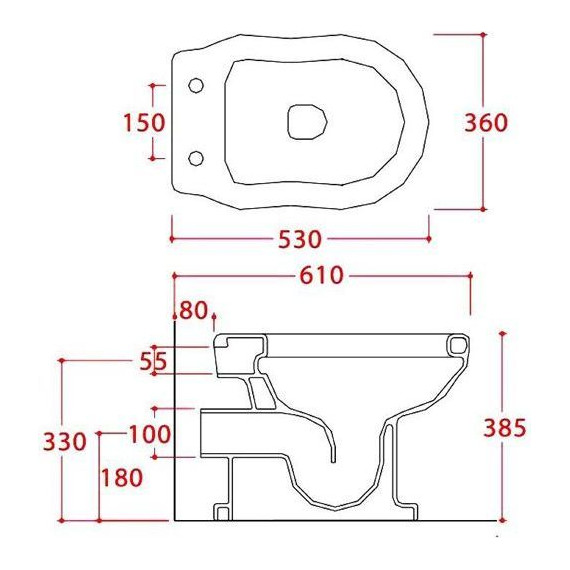 Унитаз приставной ArtCeram Hermitage HEV002 01 00 - фото 3