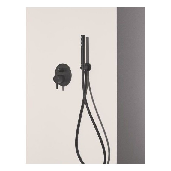 Ручной душ Ideal Standard Silk Black Idealrain BC774XG, черный матовый - фото 2