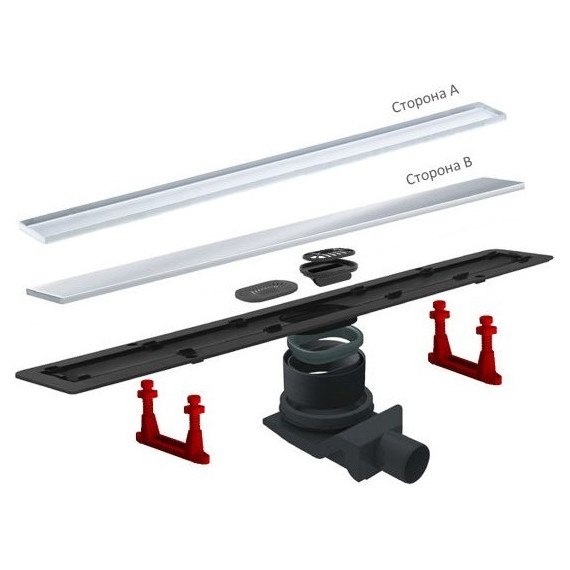 Трап Pestan (BETTOSERB) Confluo Frameless Line 45 см 13701229, хром матовый (под плитку), Цвет производителя: хром, Размер трапа: 450 - фото 