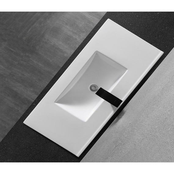 Раковина врезная на столешницу CeramaLux N 101 см YJ-803-100 - фото 4