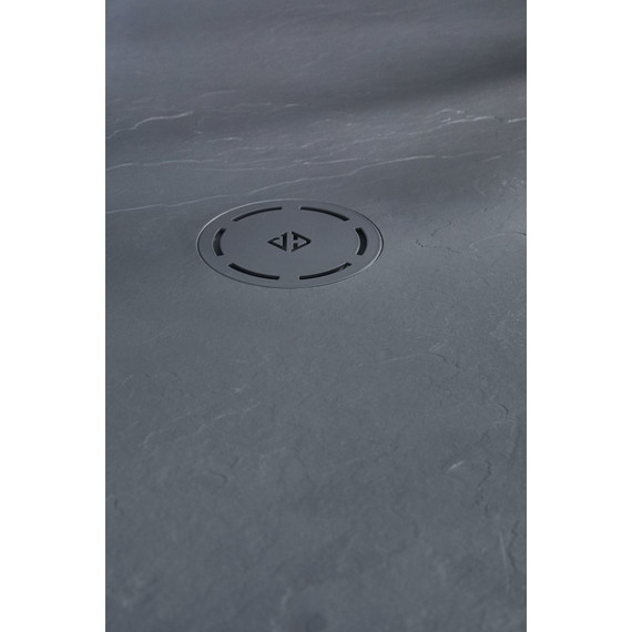 Каменный поддон Jacob Delafon Singulier 120x80 см E67013-NAD, серый сланец - фото 2