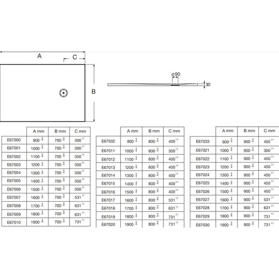 Каменный поддон Jacob Delafon Singulier 120x90 см E67023-SHM - фото 4