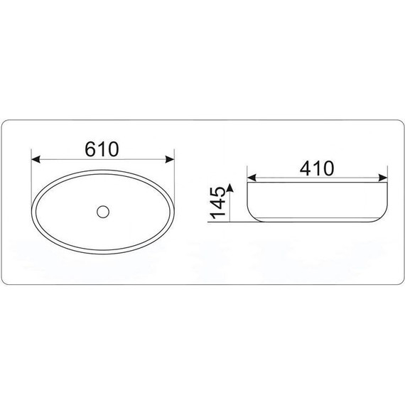 Раковина-чаша CeramaLux N 61 см 9433 - фото 3