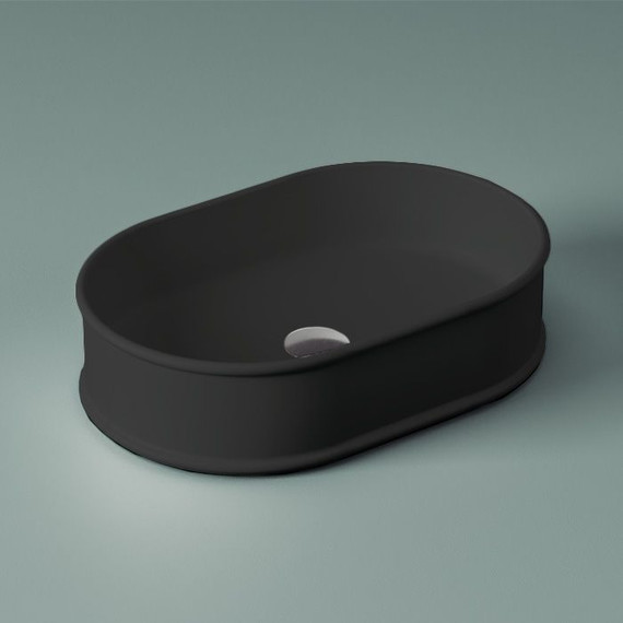 Раковина-чаша ArtCeram Atelier 60 см ATL002 17 00, чёрный матовый - фото 