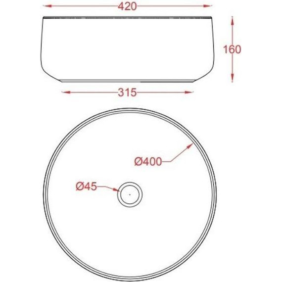 Раковина-чаша ArtCeram Cognac 42 см COL001 17 00, чёрный матовый - фото 3