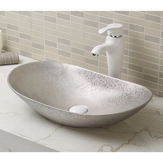 Раковина-чаша CeramaLux NC 61 см 7811ASS, серый - фото 2