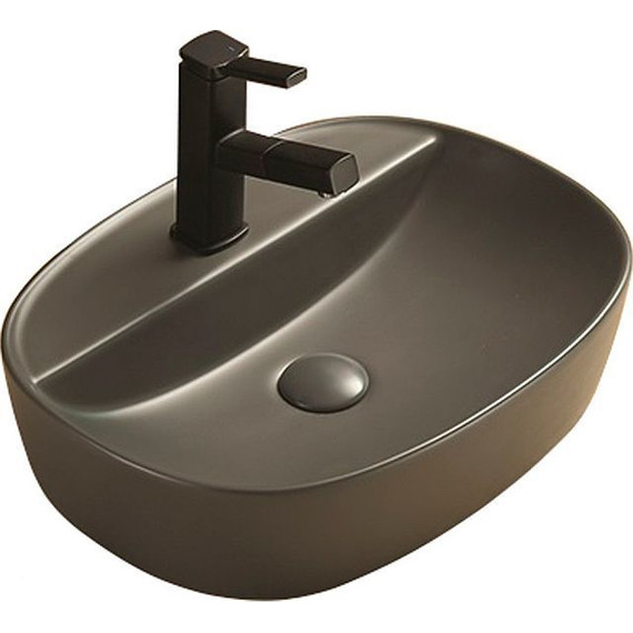 Раковина-чаша CeramaLux NC 50 см 78239XMDH-2, серый - фото 