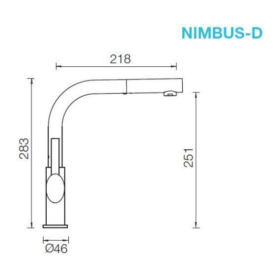 Смеситель для кухни Schock NIMBUS-D 710089, хром/бронза - фото 2