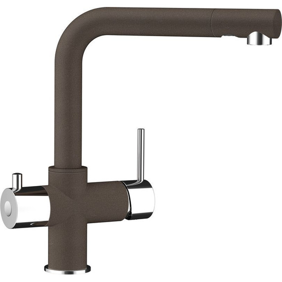 Смеситель для кухни Schock WELLUS 710036, хром/бронза - фото 