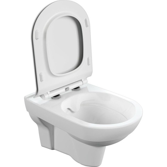 Унитаз подвесной Cersanit CITY NEW CLEAN ON с крышкой дюропласт - фото 4