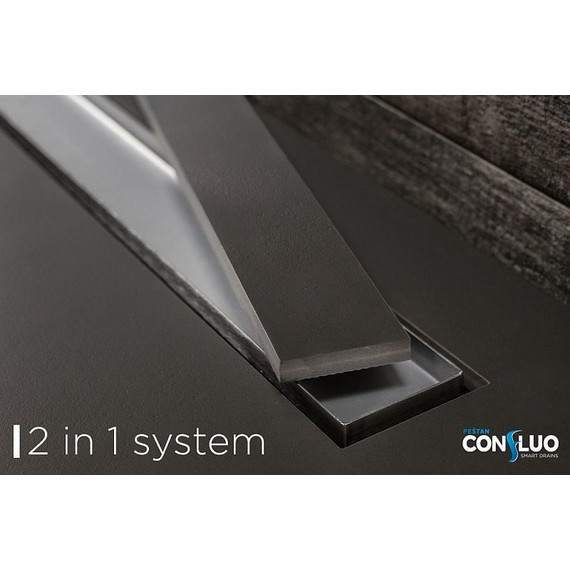 Трап Pestan (BETTOSERB) Confluo Frameless Line 65 см 13701231, хром матовый (под плитку) - фото 14