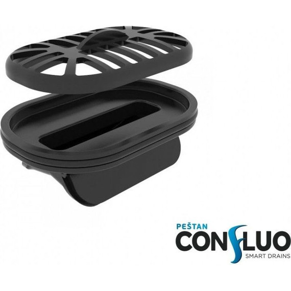 Трап Pestan (BETTOSERB) Confluo Frameless Line Black Matte 75 см 13701321, черный матовый (под плитку), Цвет производителя: чёрный, Размер трапа: 750 - фото 6