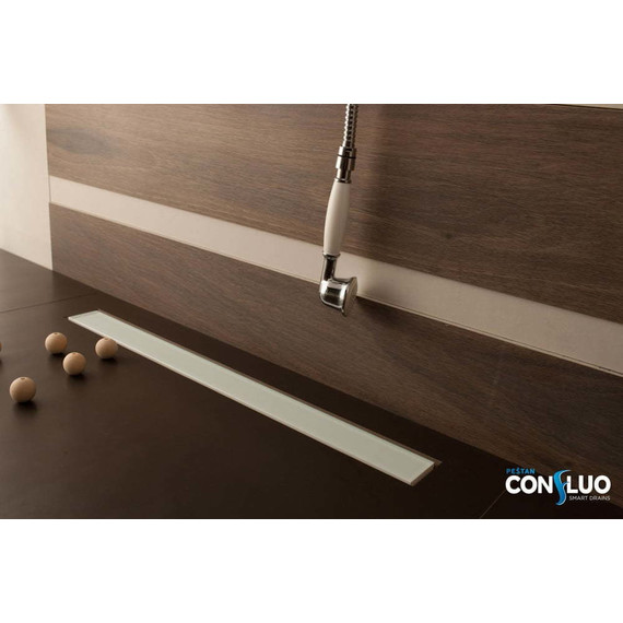 Трап Pestan (BETTOSERB) Confluo Frameless Line White Glass 65 см 13701213, хром матовый/белый, Цвет производителя: белый, хром матовый, Размер трапа: 650 - фото 11