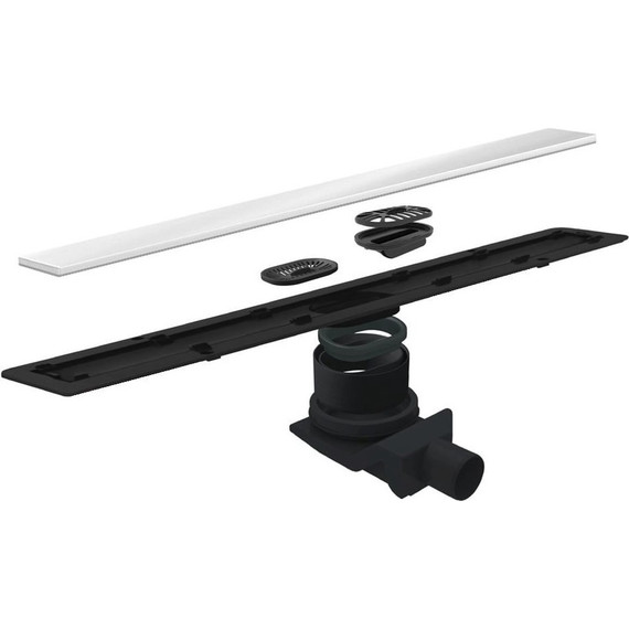 Трап Pestan (BETTOSERB) Confluo Frameless Line White Glass 65 см 13701213, хром матовый/белый, Цвет производителя: белый, хром матовый, Размер трапа: 650 - фото 4