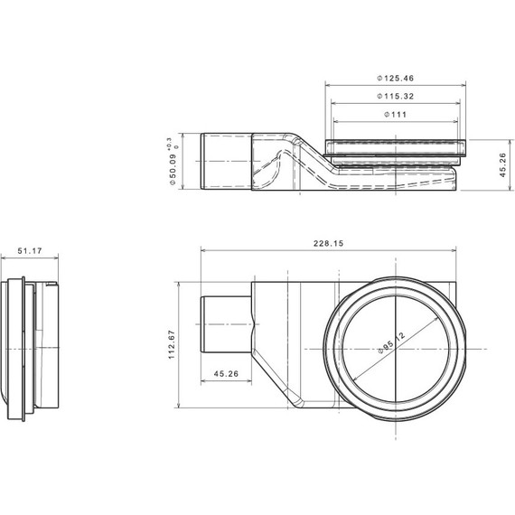 Трап Pestan (BETTOSERB) Confluo Slim Line + 65 см 13100027, хром матовый - фото 9