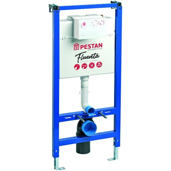 Инсталляция для унитаза Pestan Fluenta SET40006356OW (кнопка Onyx белая) - фото 4