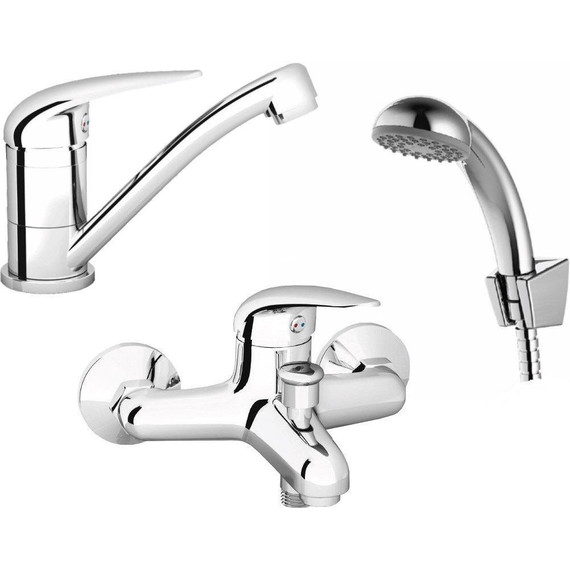 Набор смесителей 3 в 1 для ванны Ravak Set Suzan V 70508018 - фото 