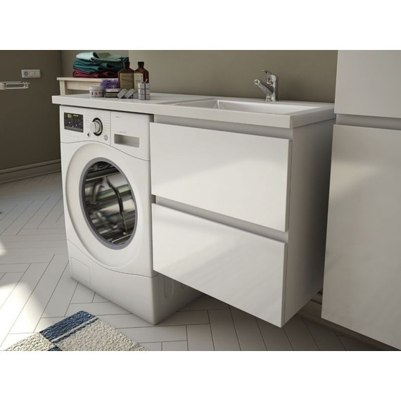 Тумба подвесная с раковиной-столешницей Эстет Dallas Luxe 105 см (2 ящика) R ФР-00009672 - фото 2