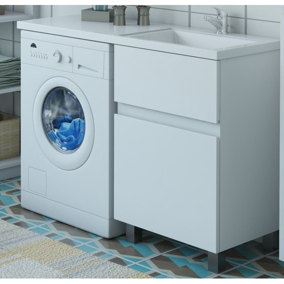 Тумба напольная с раковиной-столешницей Эстет Dallas Luxe 105 см (2 ящика) R ФР-00009664 - фото 5