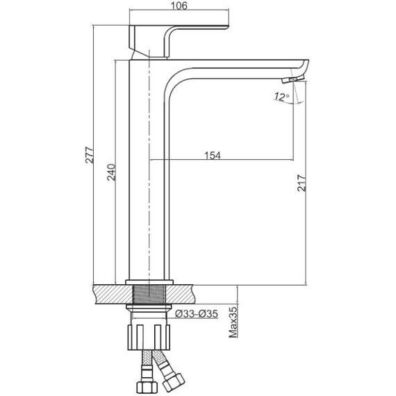 Смеситель для раковины высокий Cersanit Geo А63043 - фото 12
