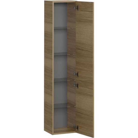 Пенал подвесной Cersanit Lara 30 см A63417, универсальный, орех - фото 5