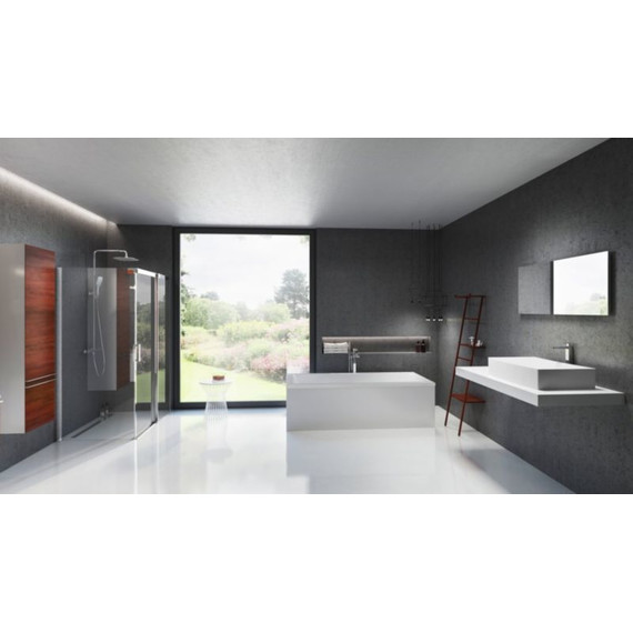 Пенал подвесной Ravak Clear SB 40 см L вишня - фото 3