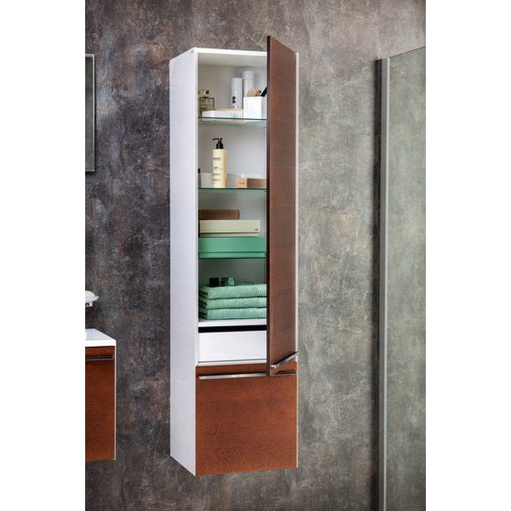 Пенал подвесной Ravak Clear SB 40 см L вишня - фото 4