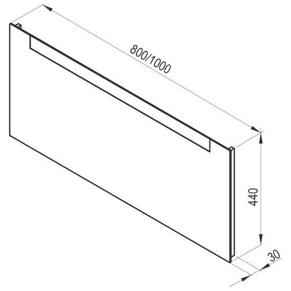 Зеркало Ravak Clear 80 см X000000765, белый - фото 3