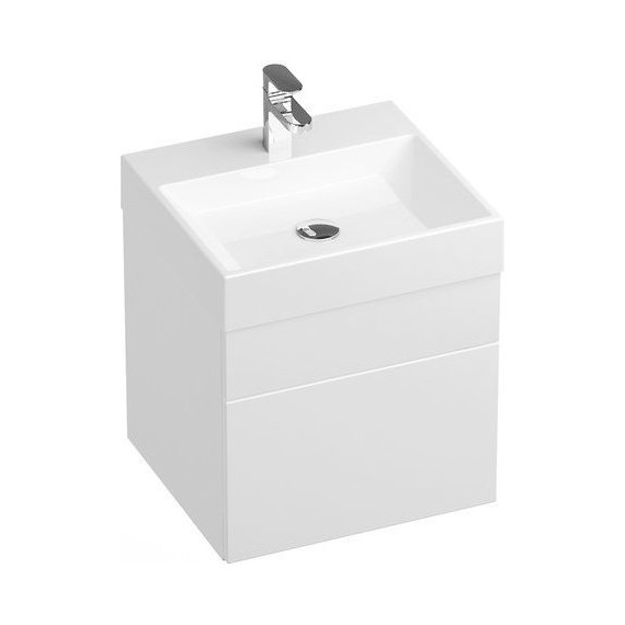 Тумба подвесная с раковиной Ravak SD Natural 50 см X000001051, белый - фото 