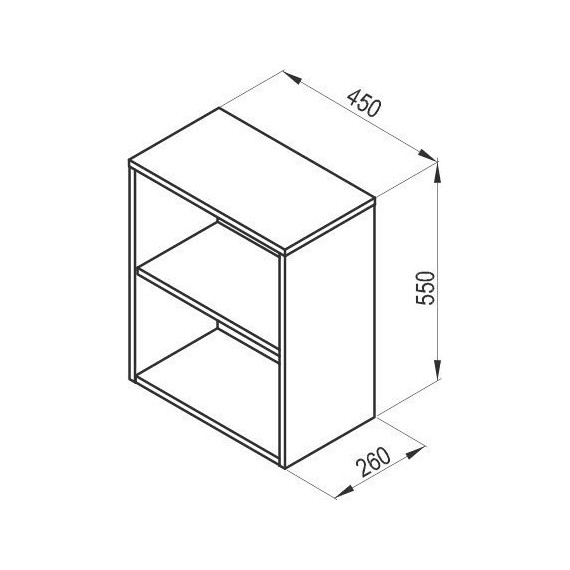 Шкаф подвесной открытый Ravak SB Natural 45 см X000001055, белый - фото 5
